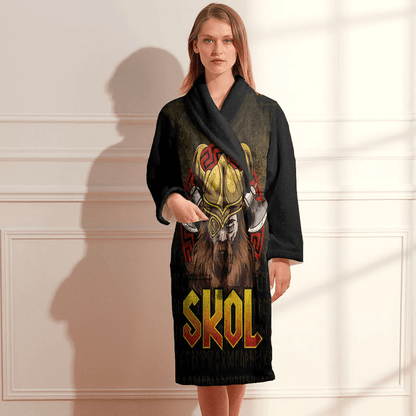 Bathrobe Viking Skol Warrior Bath Robe