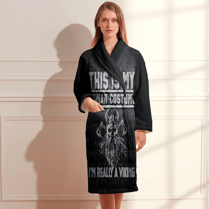 Bathrobe Vikings Victory Or Valhalla Bath Robe