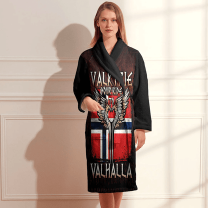 Bathrobe Valkyrie Your Ride To Valhalla Norway Bath Robe