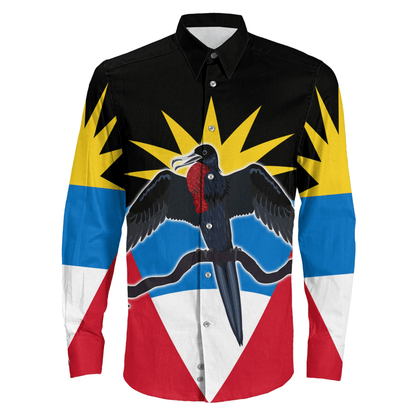 Clothing Antigua And Barbuda Frigatebird Long Sleeve Button Shirt