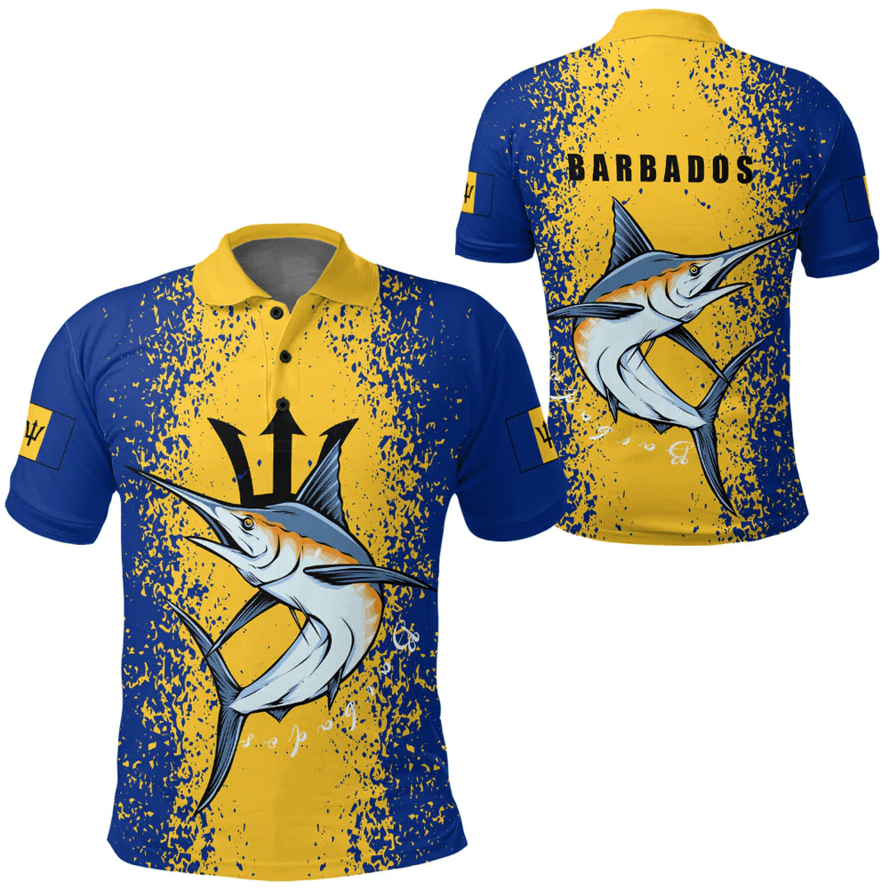 Clothing Barbados Blue Marlin Polo Shirts