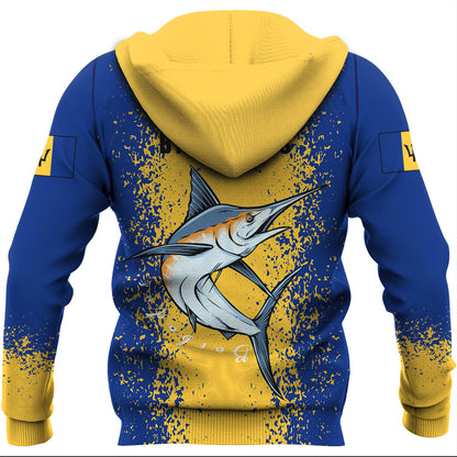 Clothing Barbados Blue Marlin Zip Hoodie