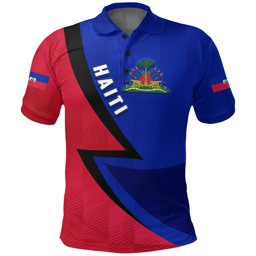 Clothing Custom Haiti Sport Football Polo Shirt