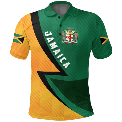 Clothing Custom Jamaica Sport Football Polo Shirt