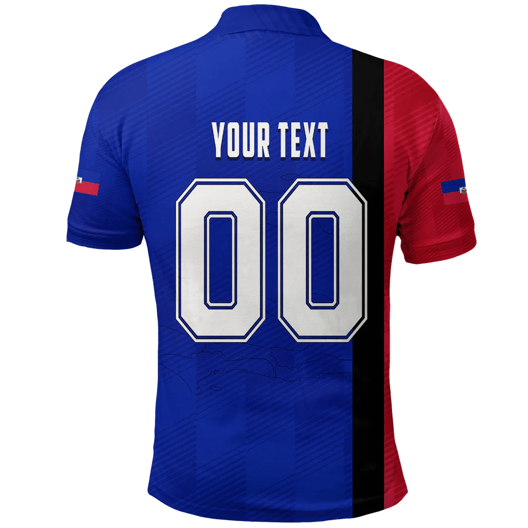 Clothing Custom Haiti Sport Football Polo Shirt
