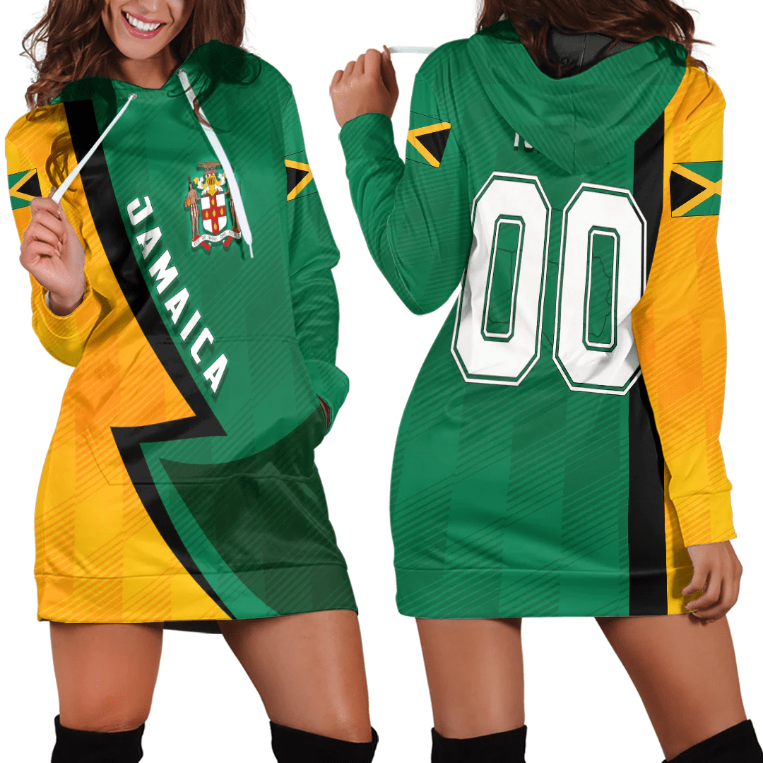 Clothing Custom Jamaica Sport Football Hoodie Dress