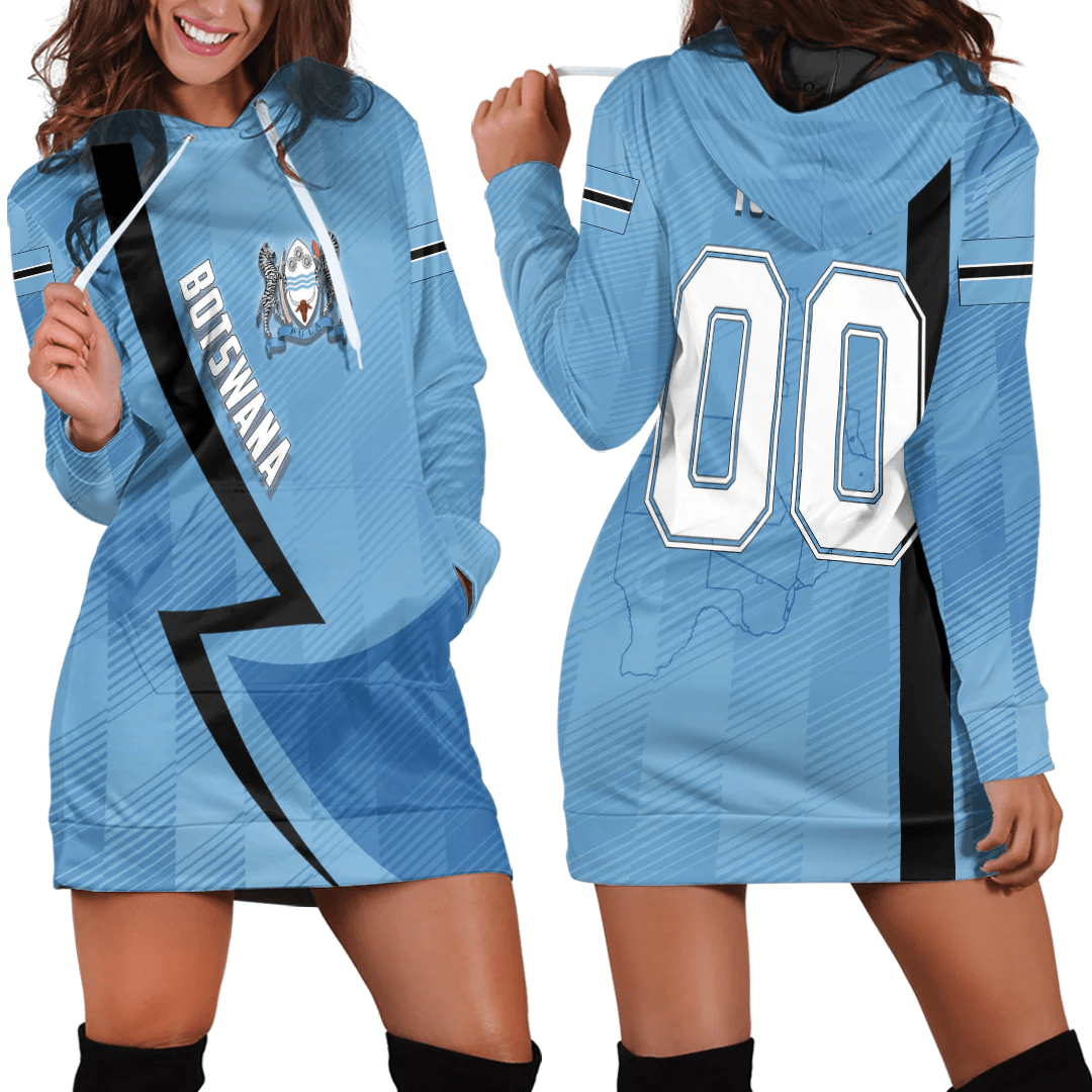 Clothing Custom Botswana Sport Football Hoodie Dress