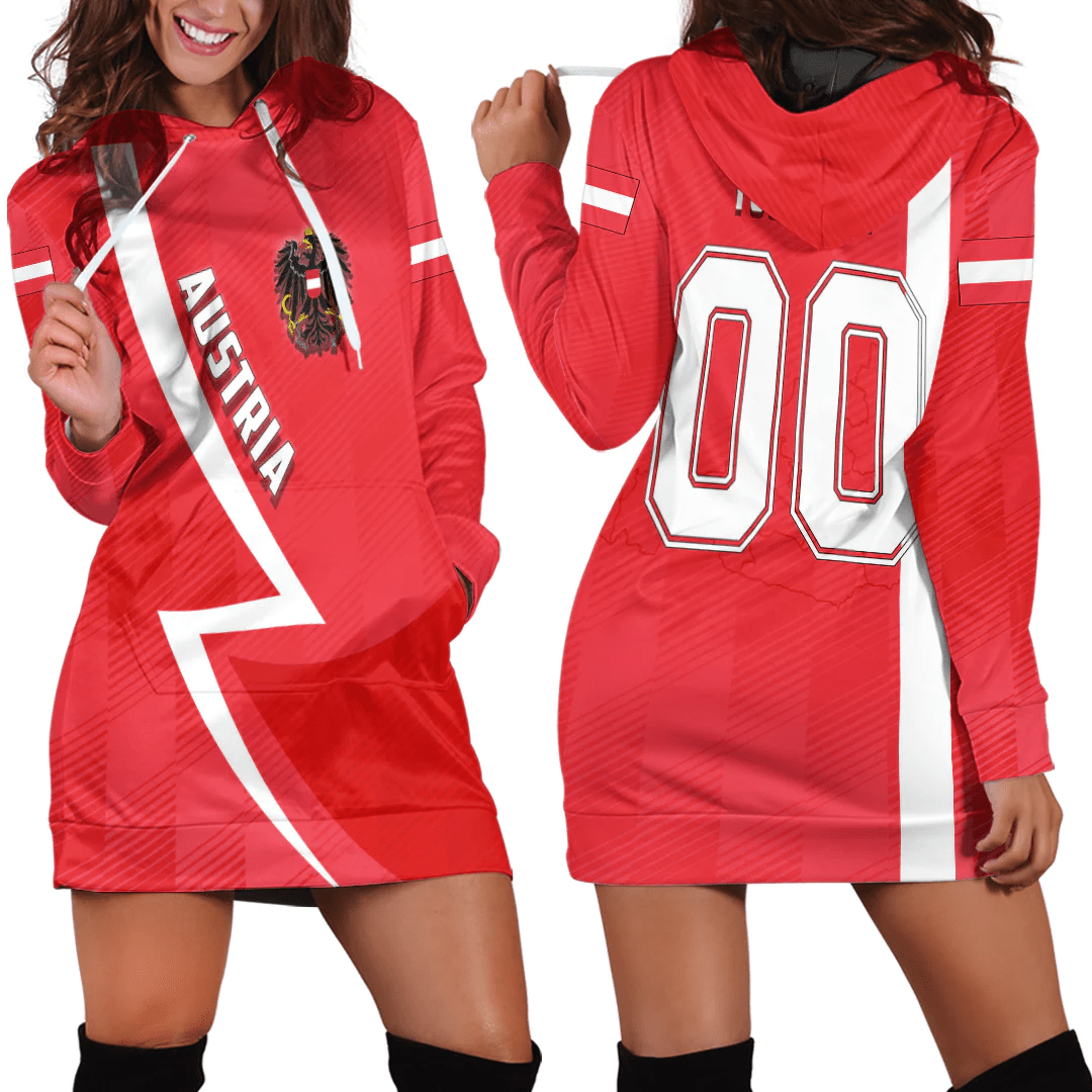 Clothing Custom Austria Sport Football Hoodie Dress