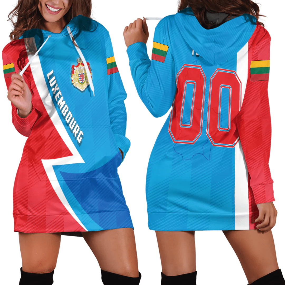 Clothing Custom Luxembourg Sport Football Hoodie Dress