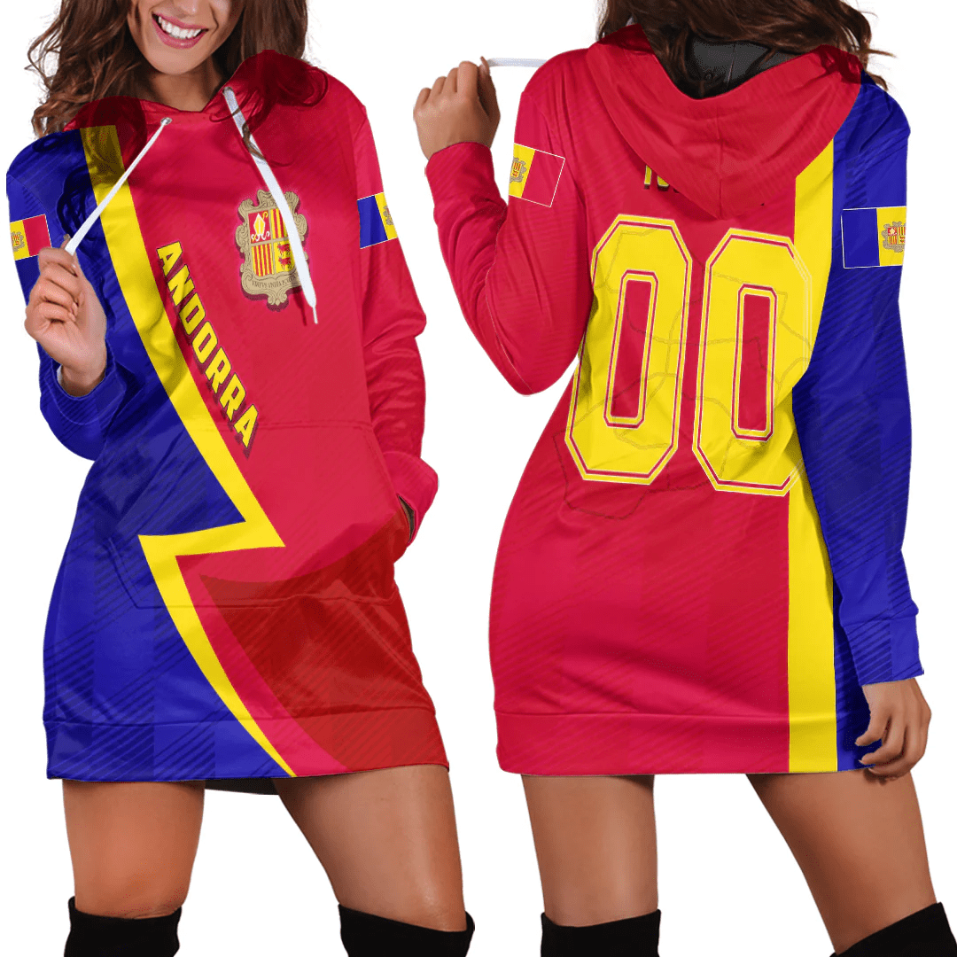 Clothing Custom Andorra Sport Football Hoodie Dress