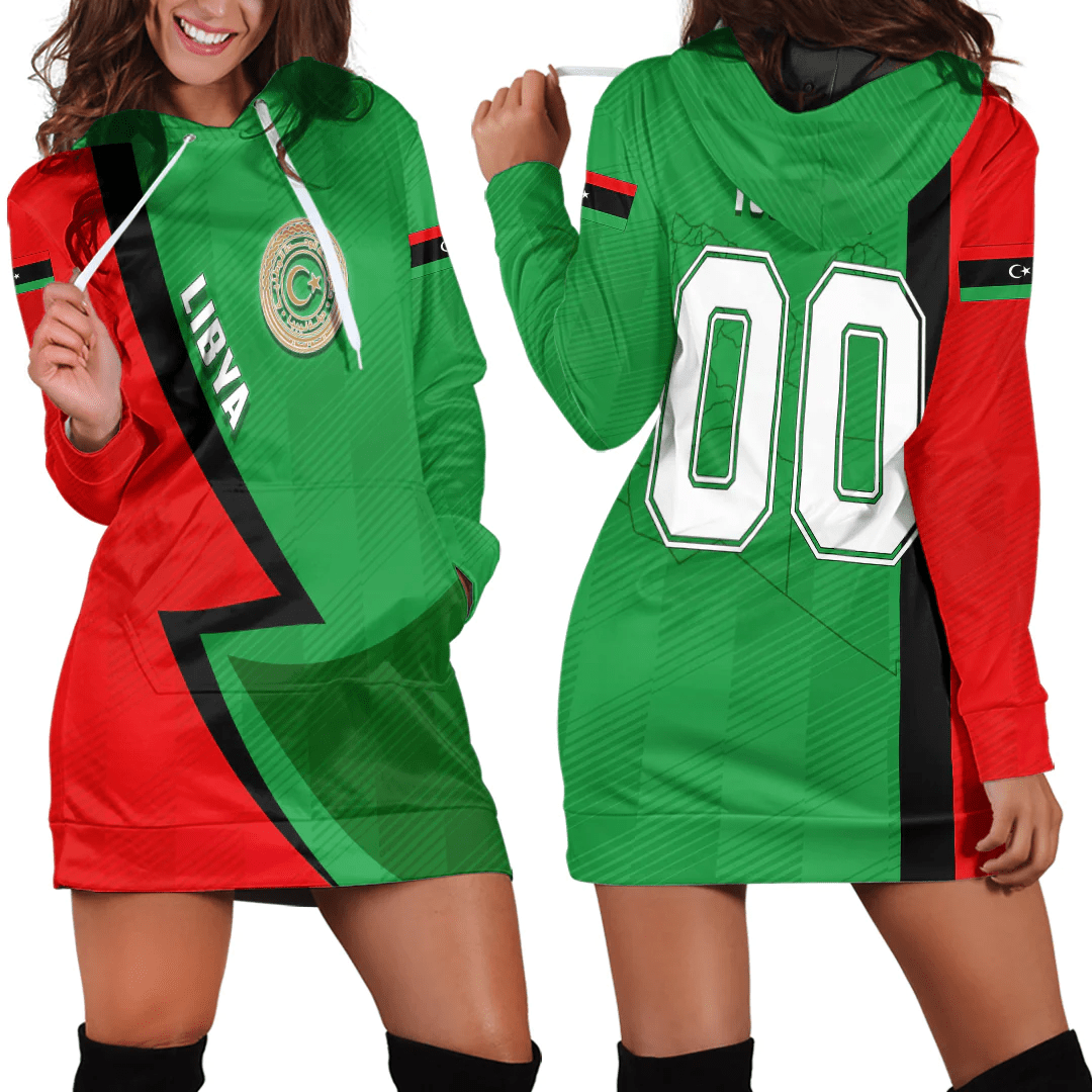 Clothing Custom Libya Sport Football Hoodie Dress