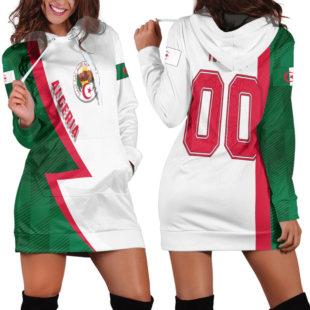 Clothing Custom Algeria Sport Football Hoodie Dress