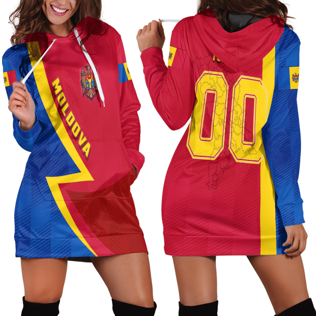 Clothing Custom Moldova Sport Football Hoodie Dress