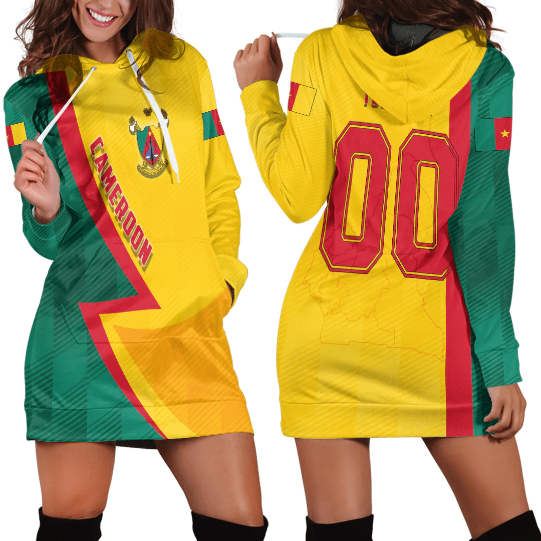 Clothing Custom Cameroon Sport Football Hoodie Dress
