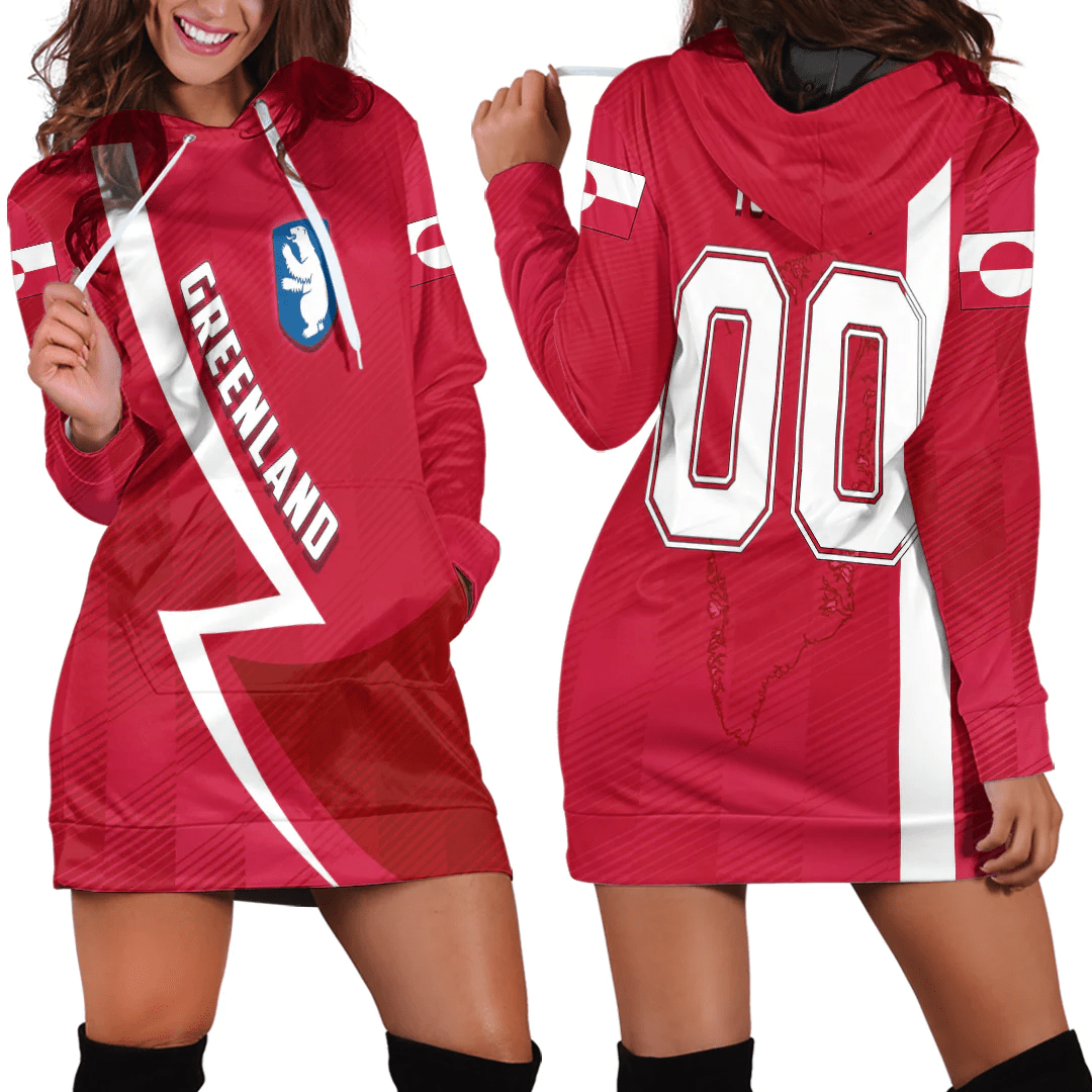 Clothing Custom Greenland Sport Football Hoodie Dress