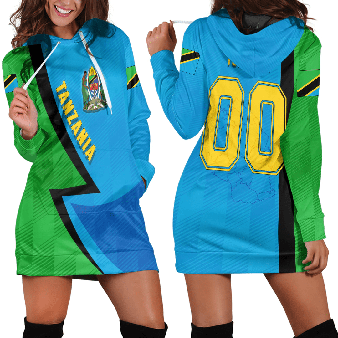 Clothing Custom Tanzania Sport Football Hoodie Dress