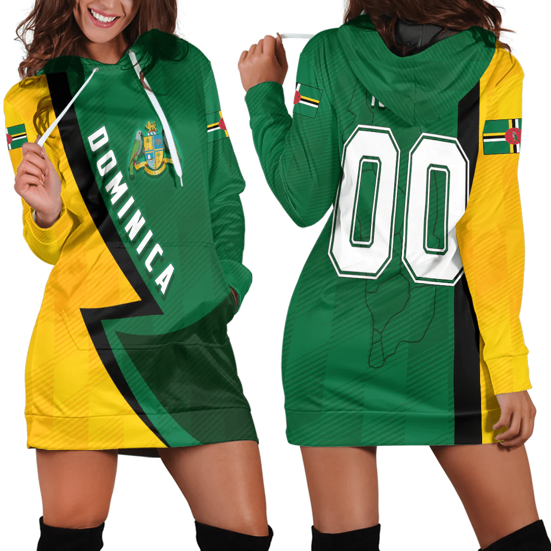 Clothing Custom Dominica Sport Football Hoodie Dress