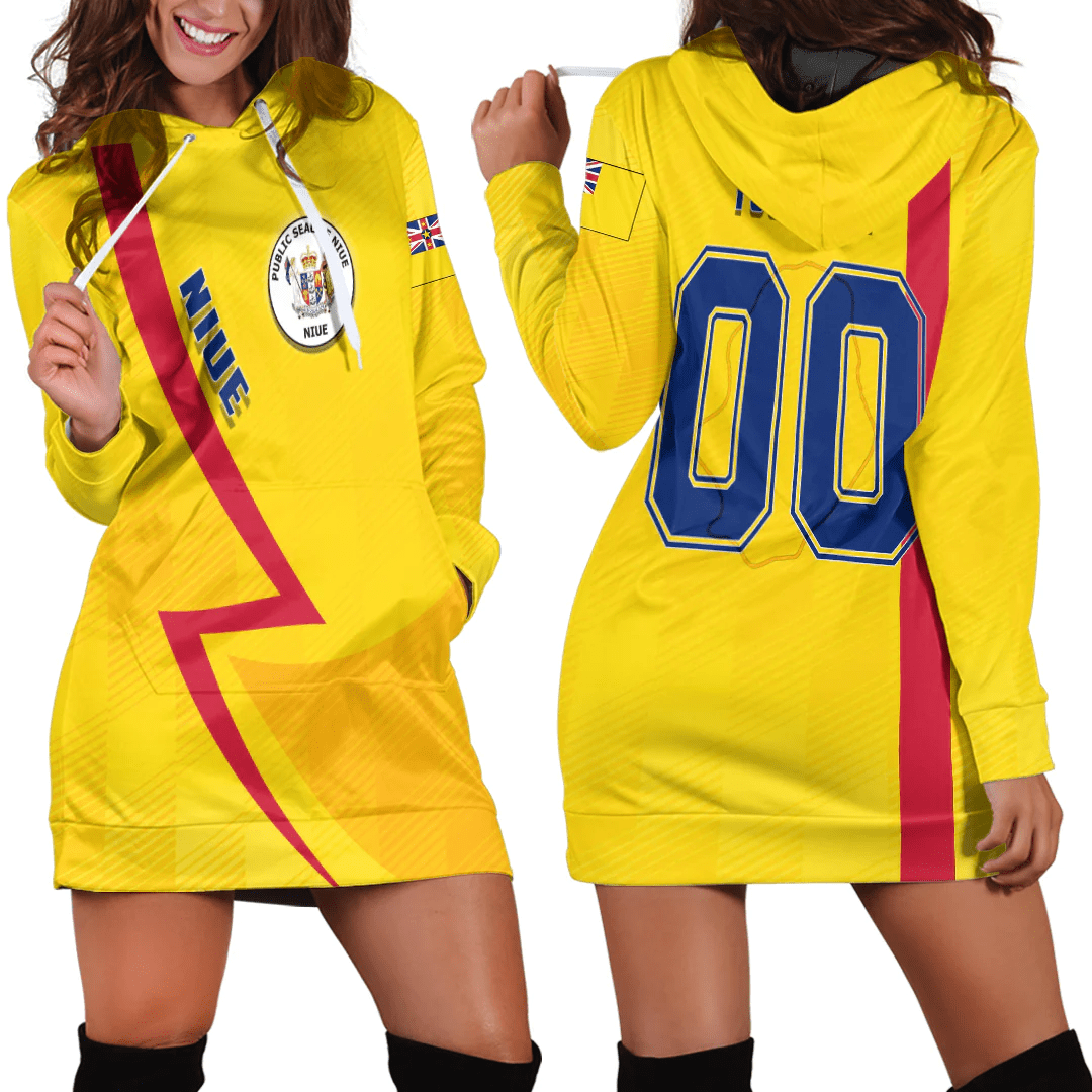 Clothing Custom Niue Sport Football Hoodie Dress