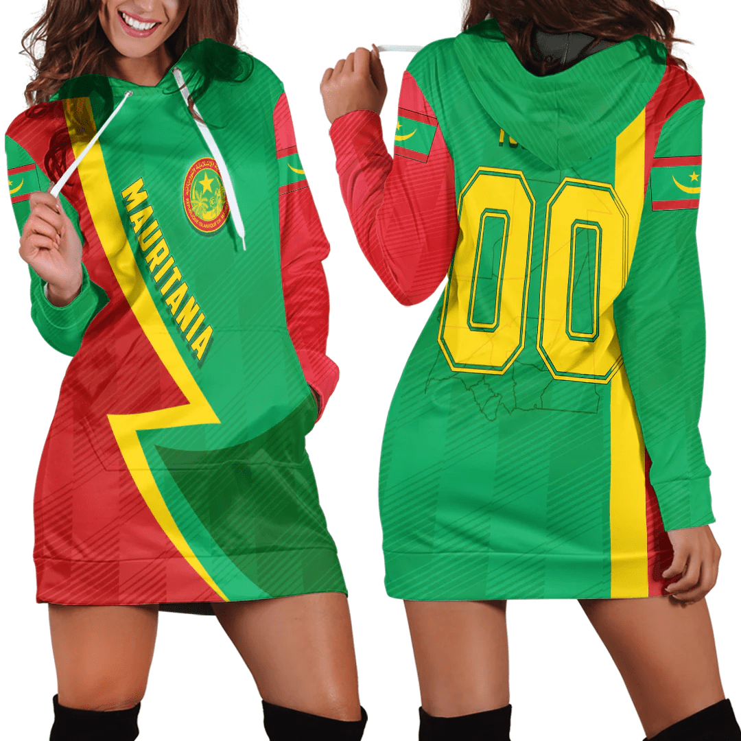 Clothing Custom Mauritania Sport Football Hoodie Dress