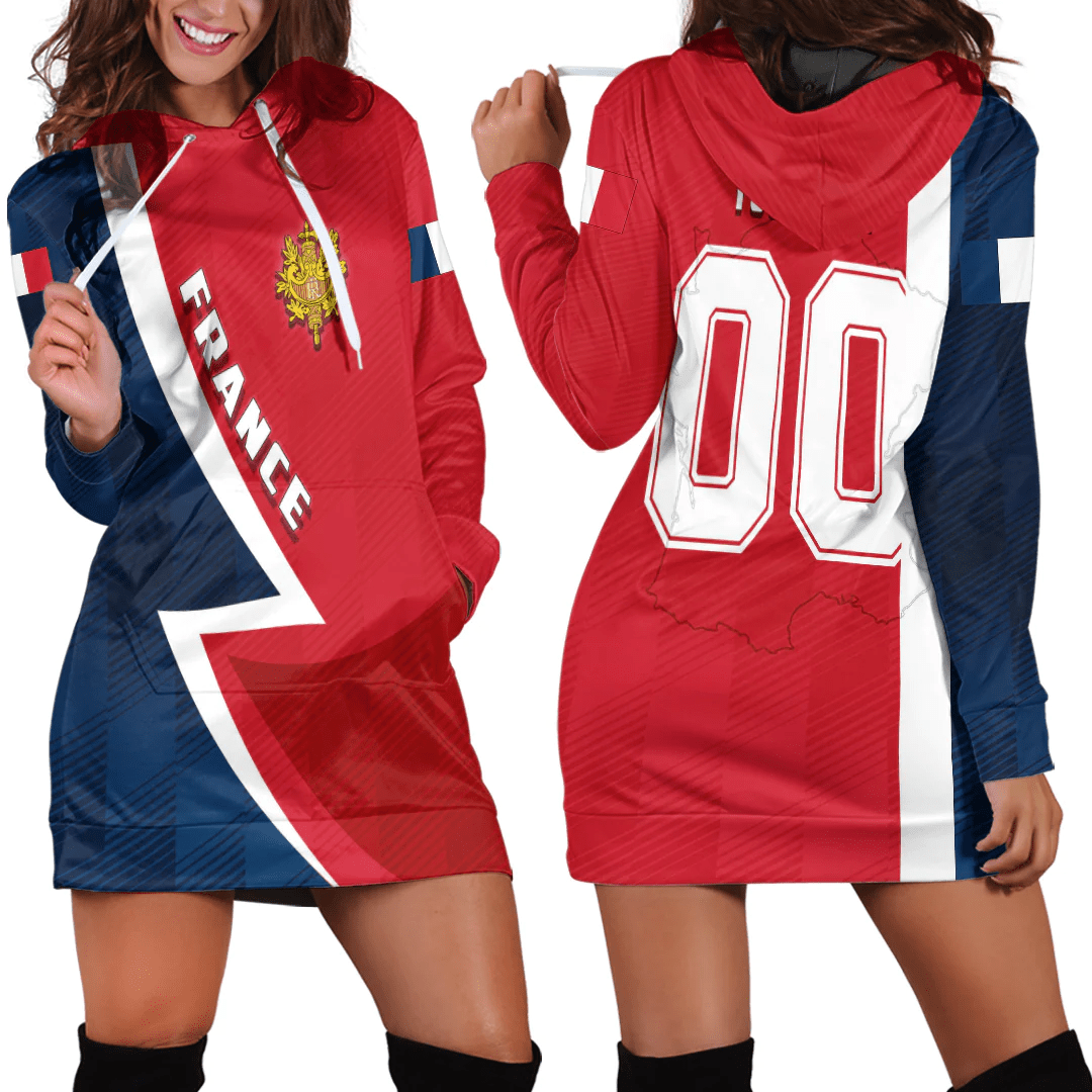 Clothing Custom France Sport Football Hoodie Dress