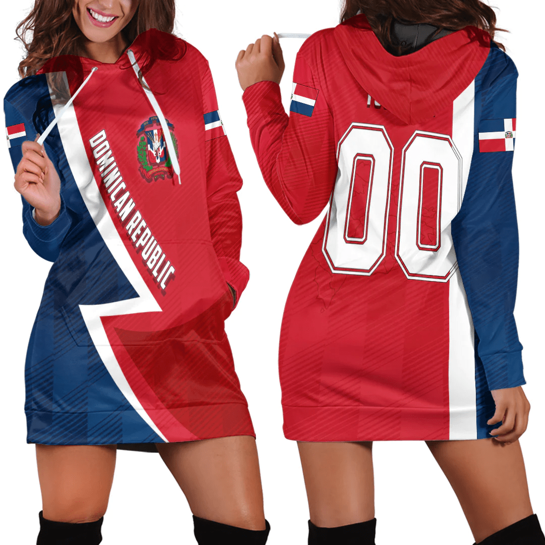 Clothing Custom Dominian Republic Sport Football Hoodie Dress