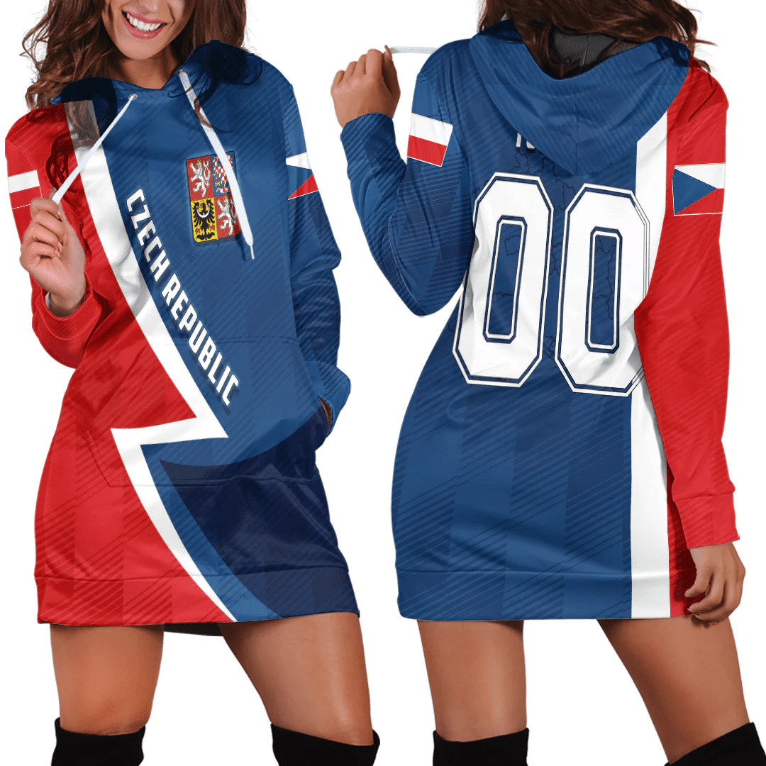 Clothing Custom Czech Republic Sport Football Hoodie Dress