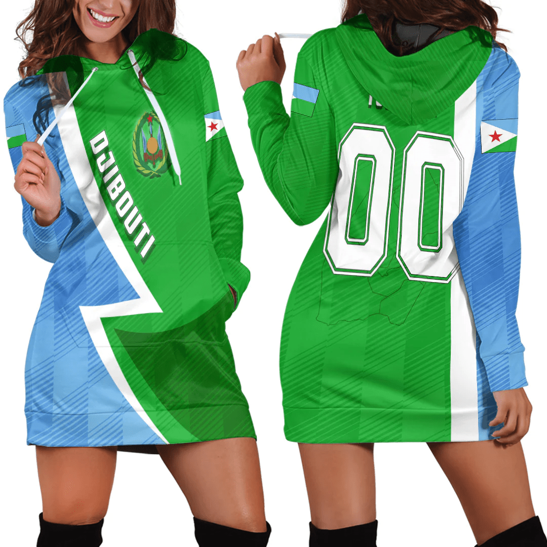 Clothing Custom Djibouti Sport Football Hoodie Dress