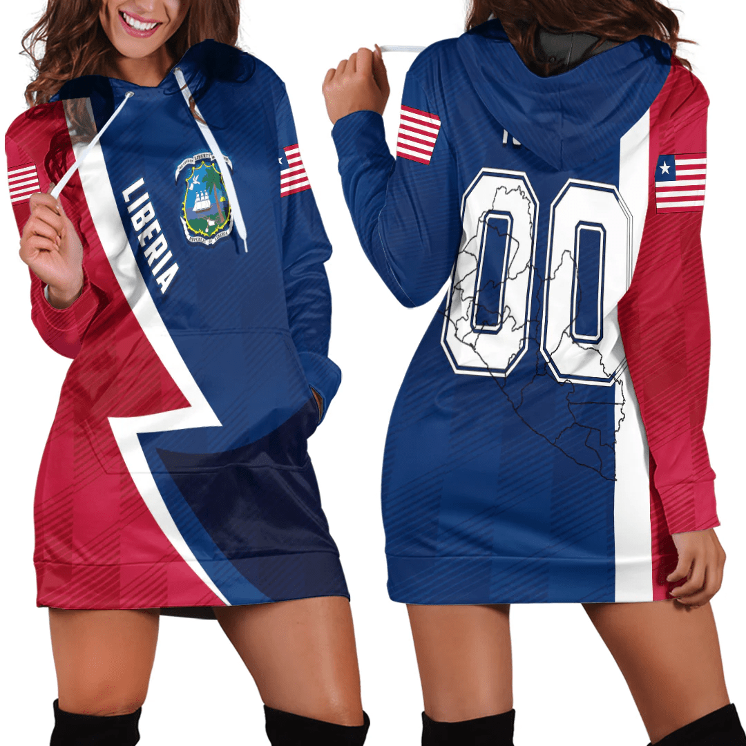 Clothing Custom Liberia Sport Football Hoodie Dress