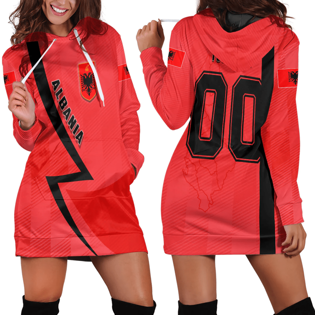 Clothing Custom Albania Sport Football Hoodie Dress