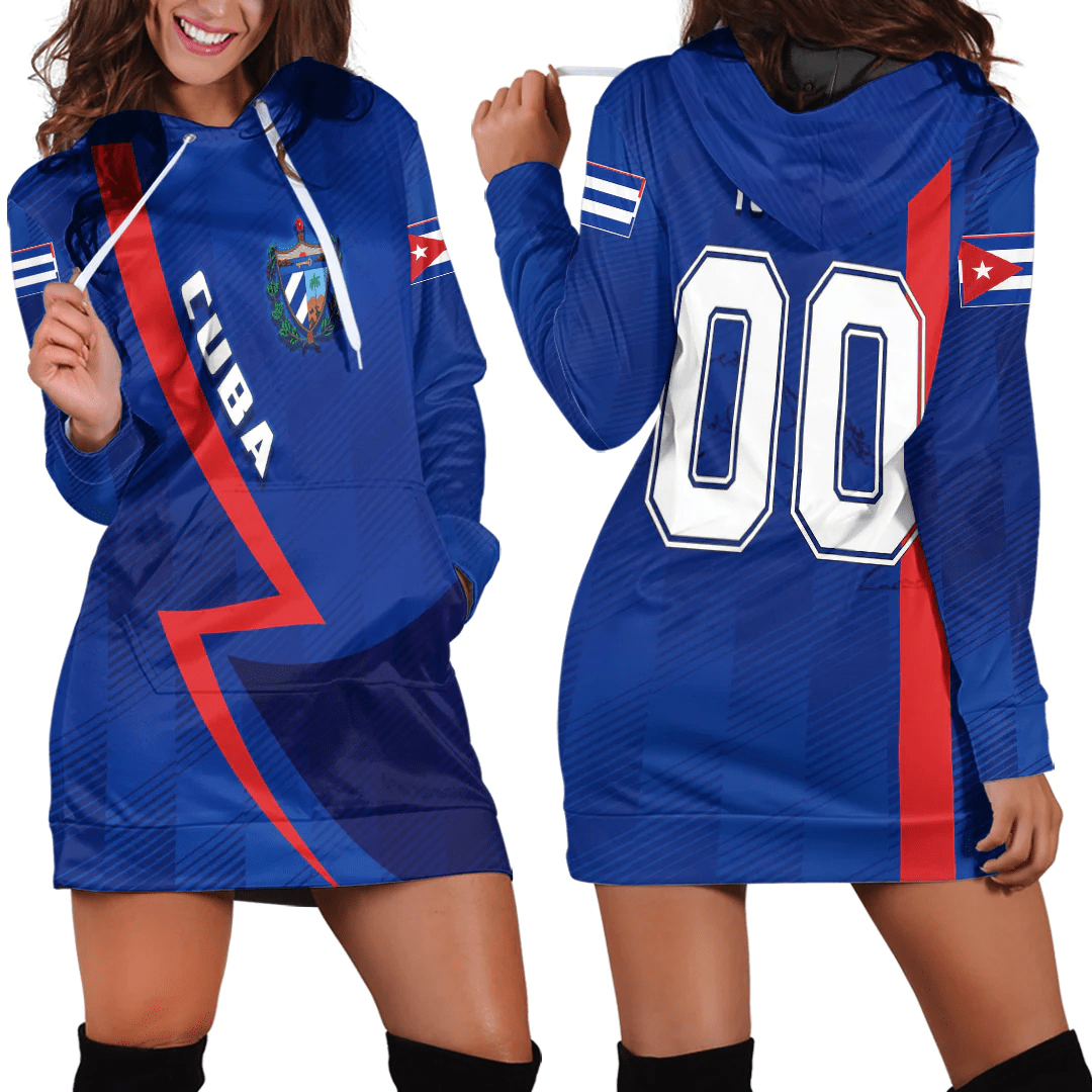 Clothing Custom Cuba Sport Football Hoodie Dress