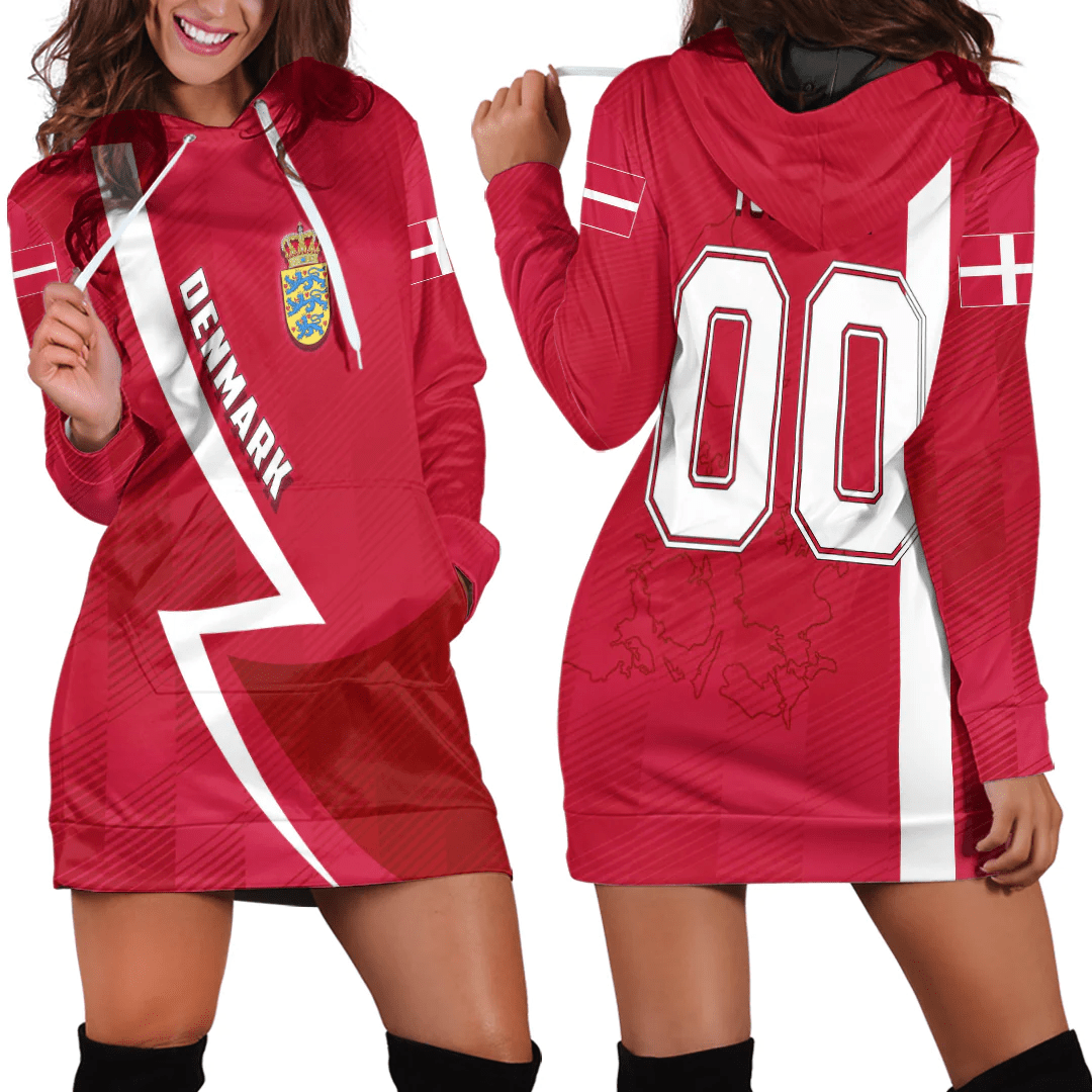 Clothing Custom Denmark Sport Football Hoodie Dress