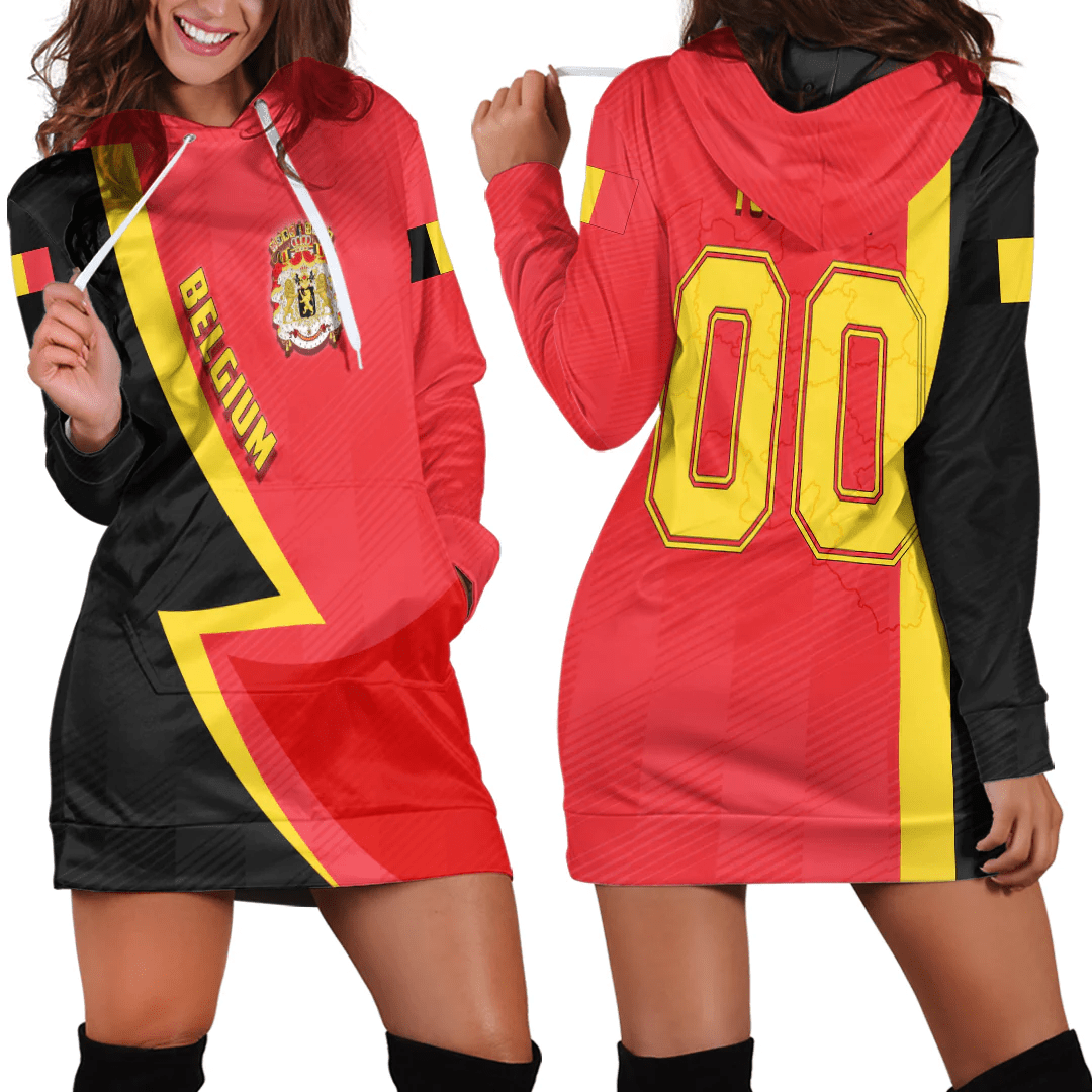 Clothing Custom Belgium Sport Football Hoodie Dress