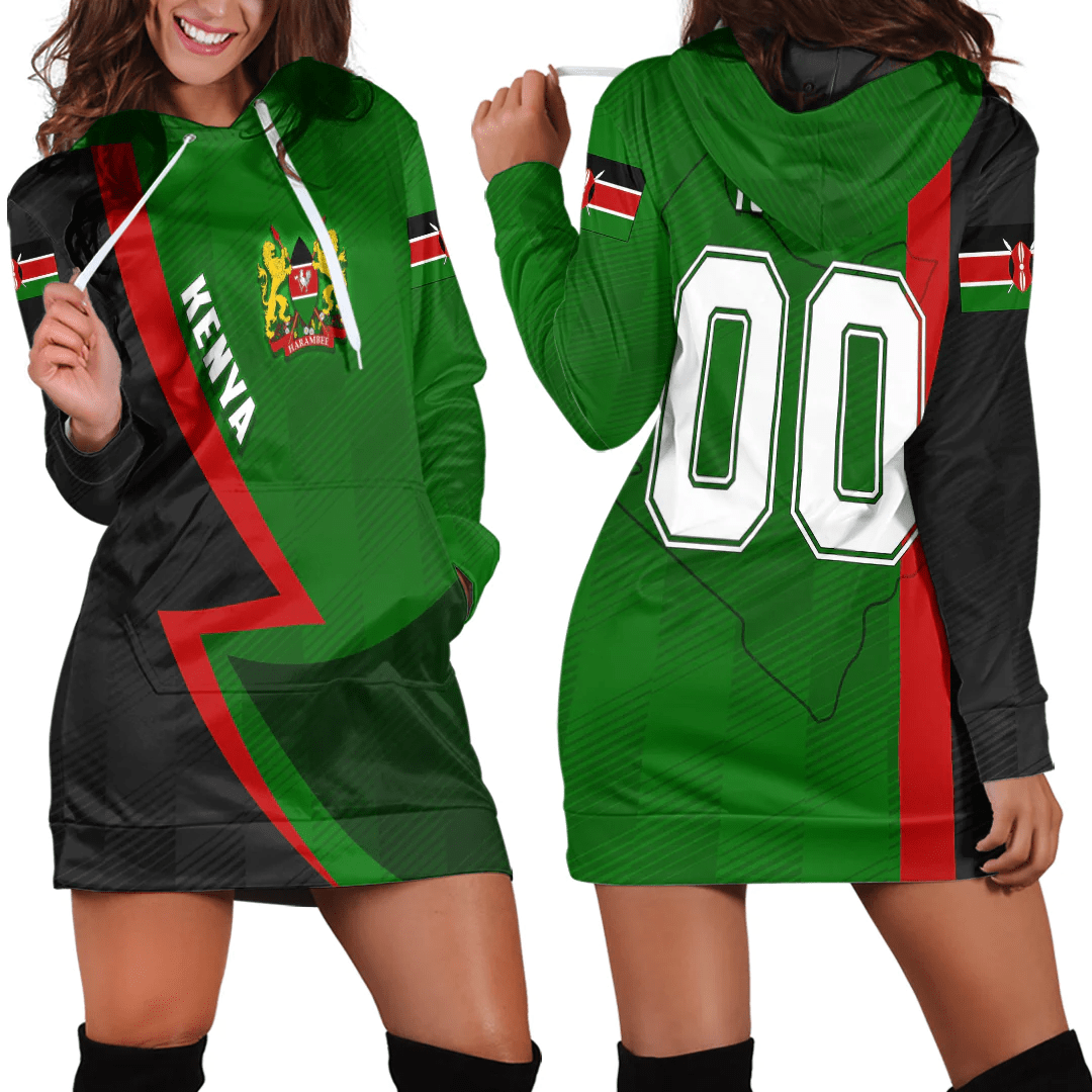 Clothing Custom Kenya Sport Football Hoodie Dress
