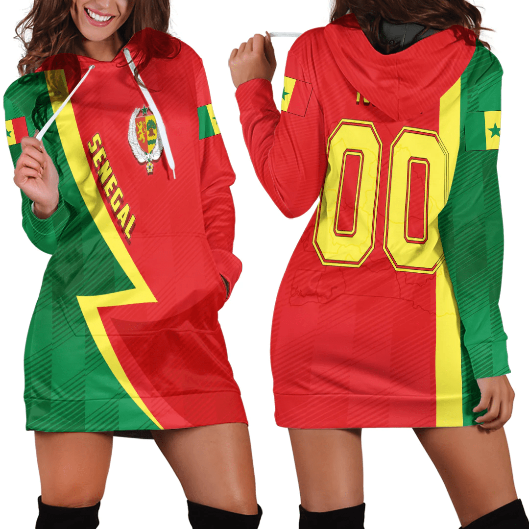 Clothing Custom Senegal Sport Football Hoodie Dress