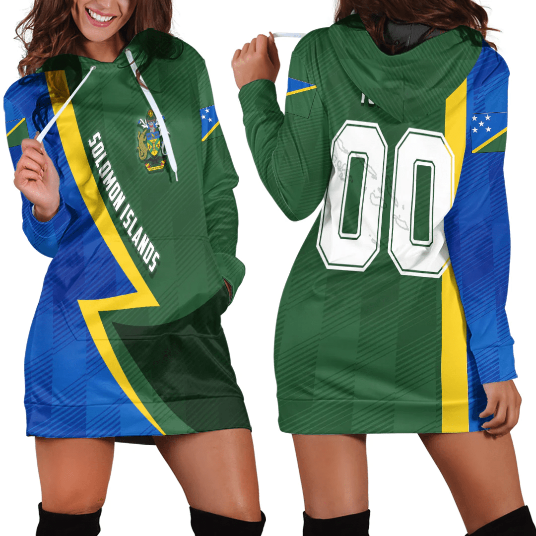 Clothing Custom Solomon Islands Sport Football Hoodie Dress