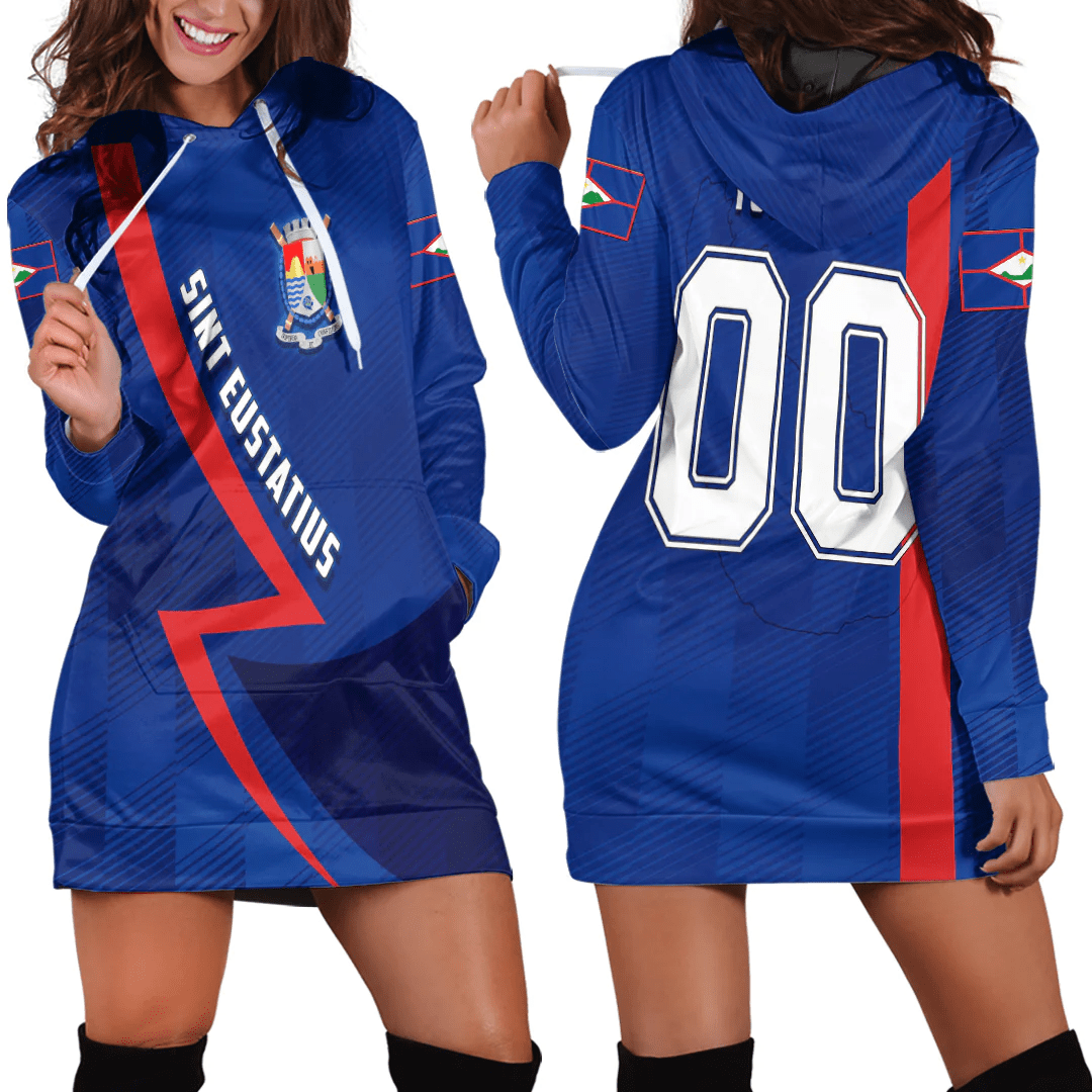 Clothing Custom Sint Eustatius Sport Football Hoodie Dress