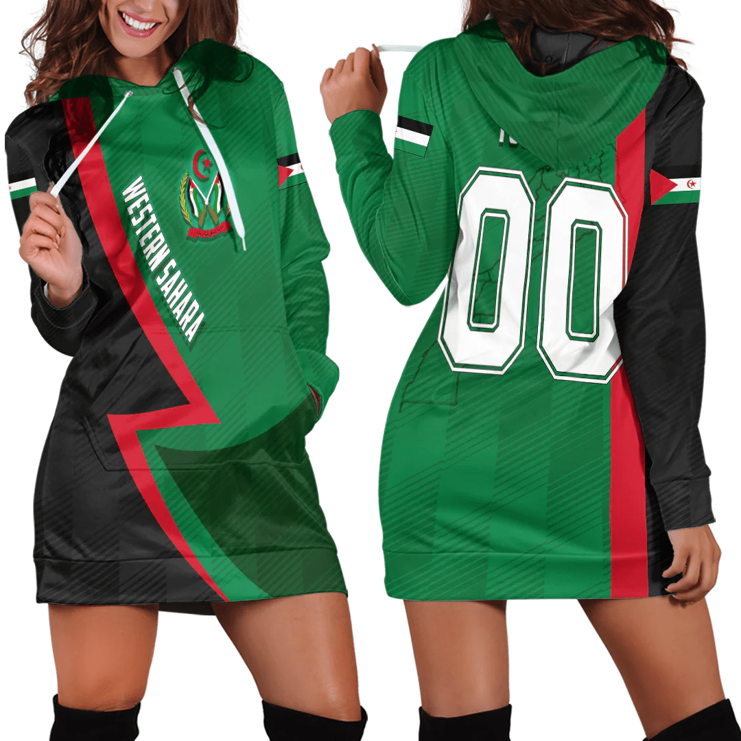 Clothing Custom Western Sahara Sport Football Hoodie Dress