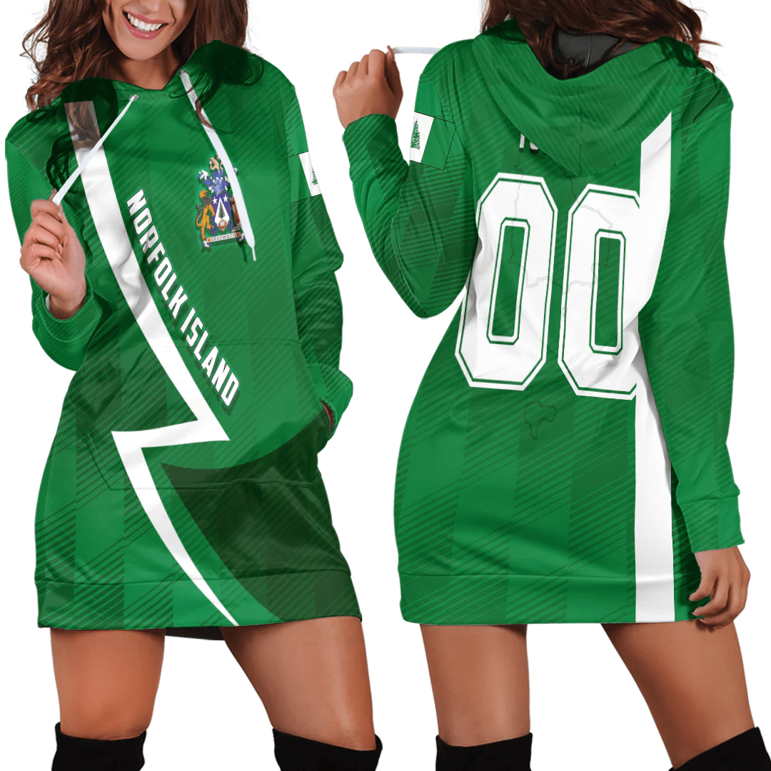 Clothing Custom Norfolk Island Sport Football Hoodie Dress