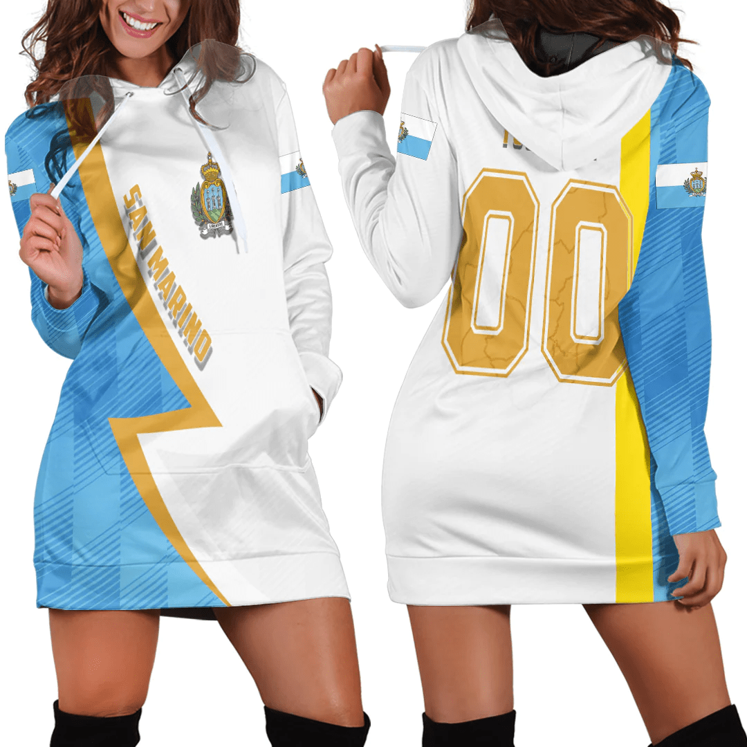 Clothing Custom San Marino Sport Football Hoodie Dress
