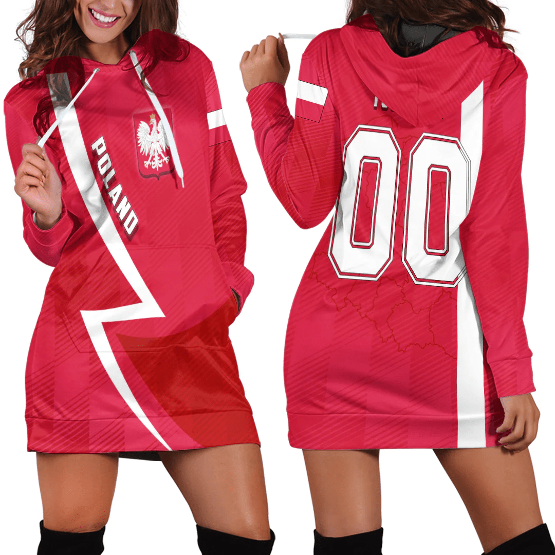Clothing Custom Poland Sport Football Hoodie Dress
