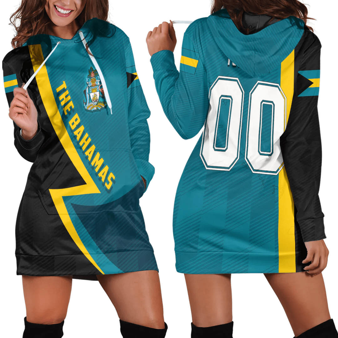 Clothing Custom The Bahamas Sport Football Hoodie Dress
