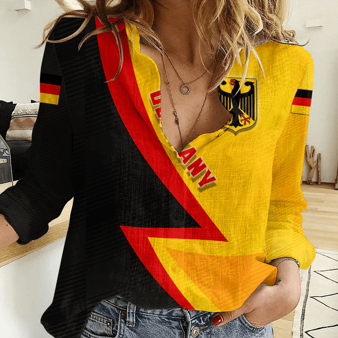Clothing Custom Germany Sport Football Women's Casual Shirt