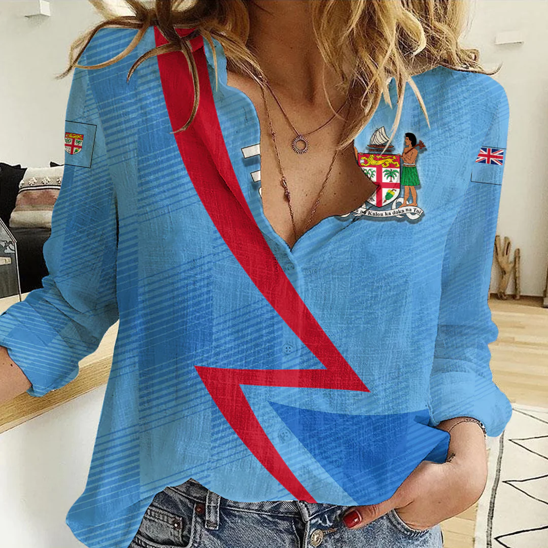 Clothing Custom Fiji Sport Football Women's Casual Shirt