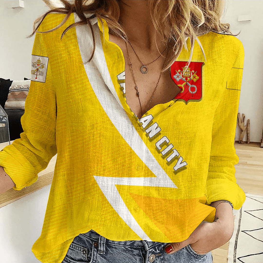 Clothing Custom Vatican City Sport Football Women's Casual Shirt