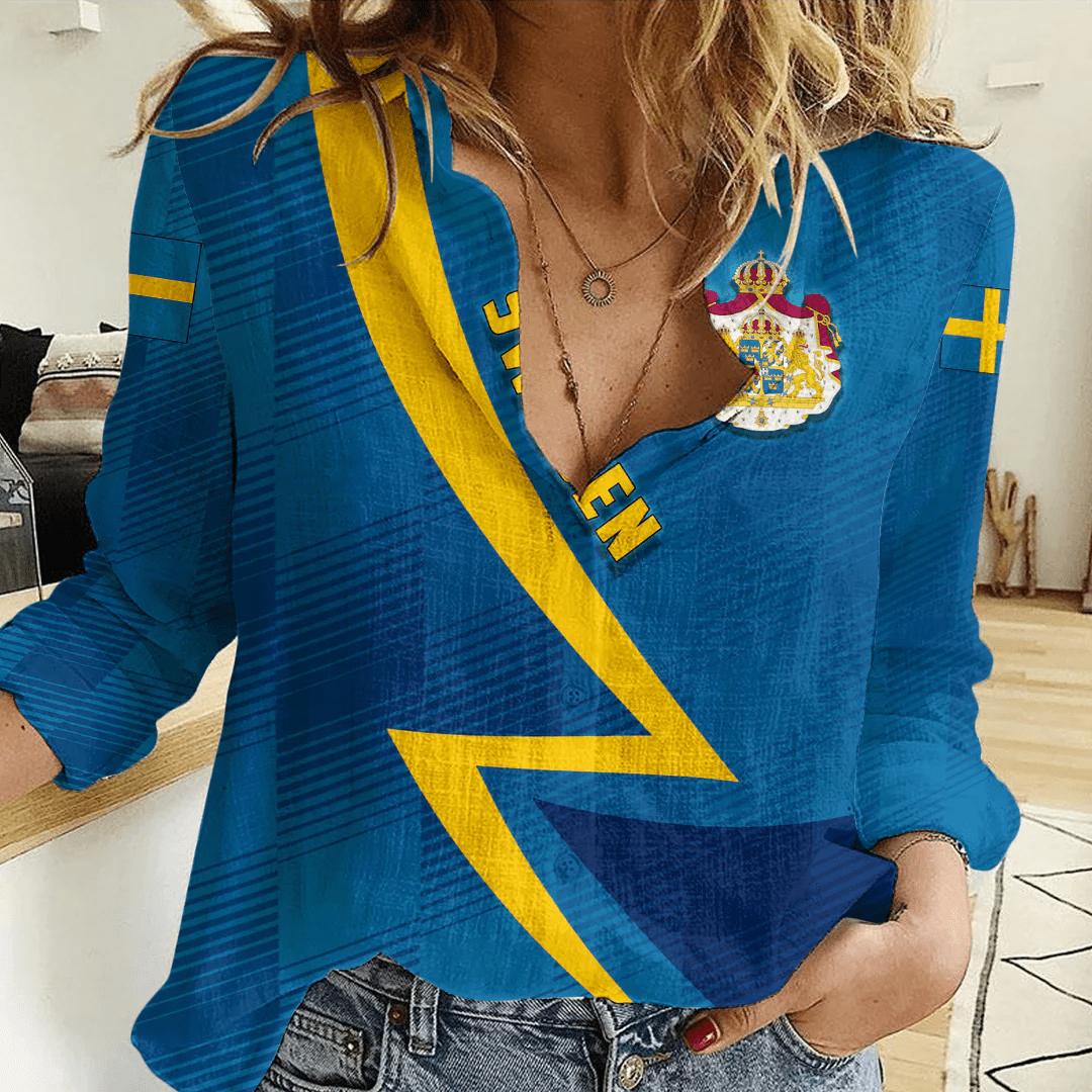 Clothing Custom Sweden Sport Football Women's Casual Shirt