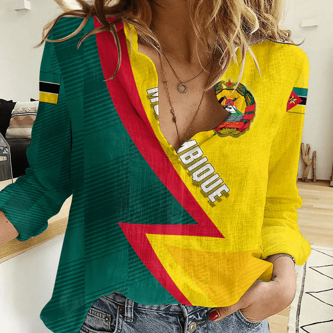 Clothing Custom Mozambique Sport Football Women's Casual Shirt