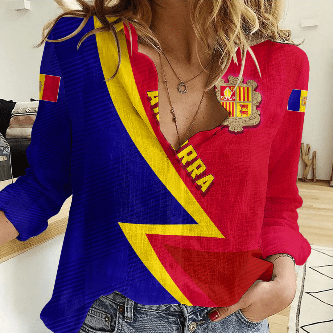 Clothing Custom Andorra Sport Football Women's Casual Shirt