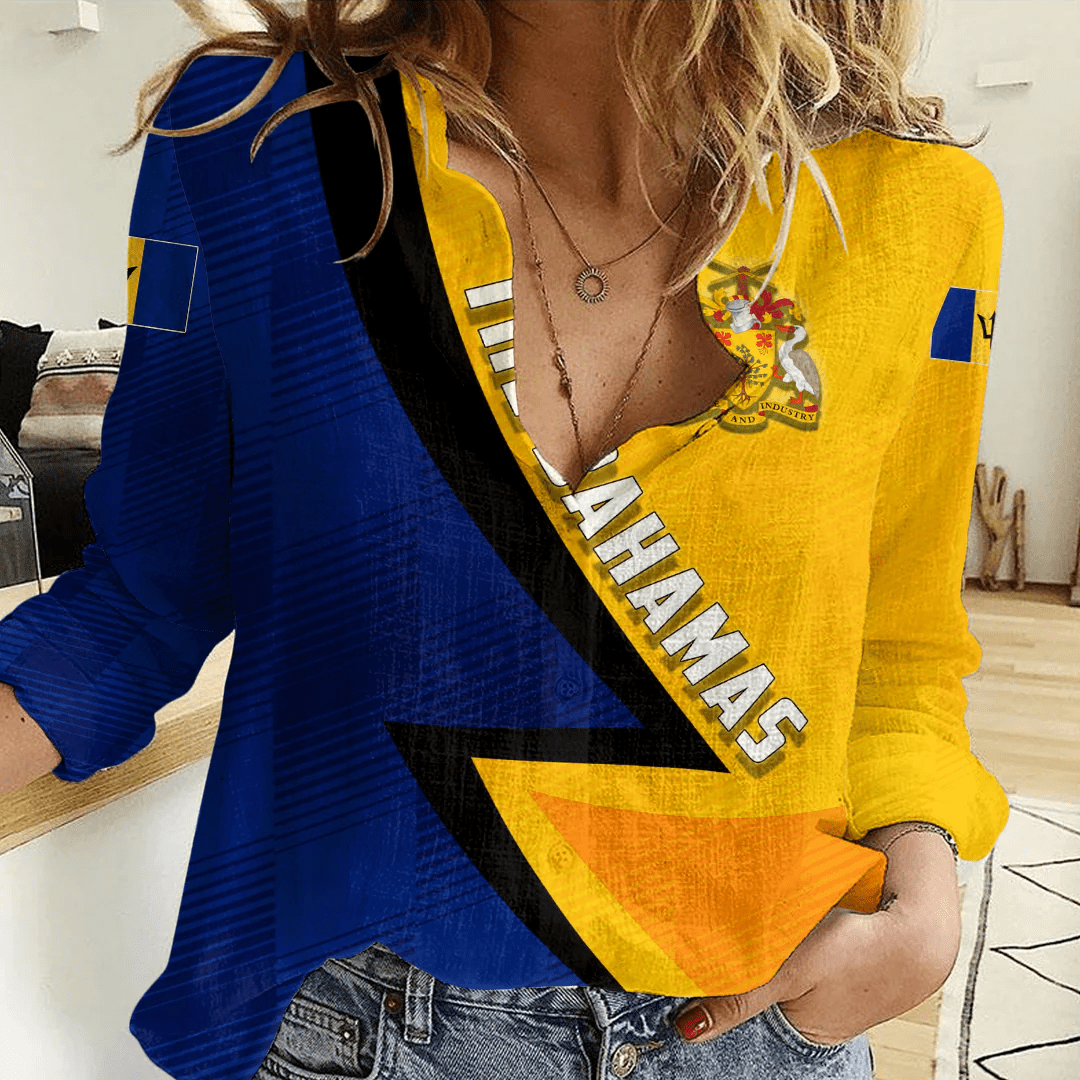 Clothing Custom Barbados Sport Football Women's Casual Shirt