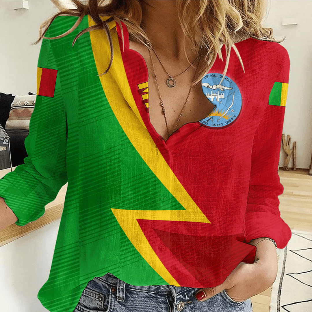 Clothing Custom Mali Sport Football Women's Casual Shirt
