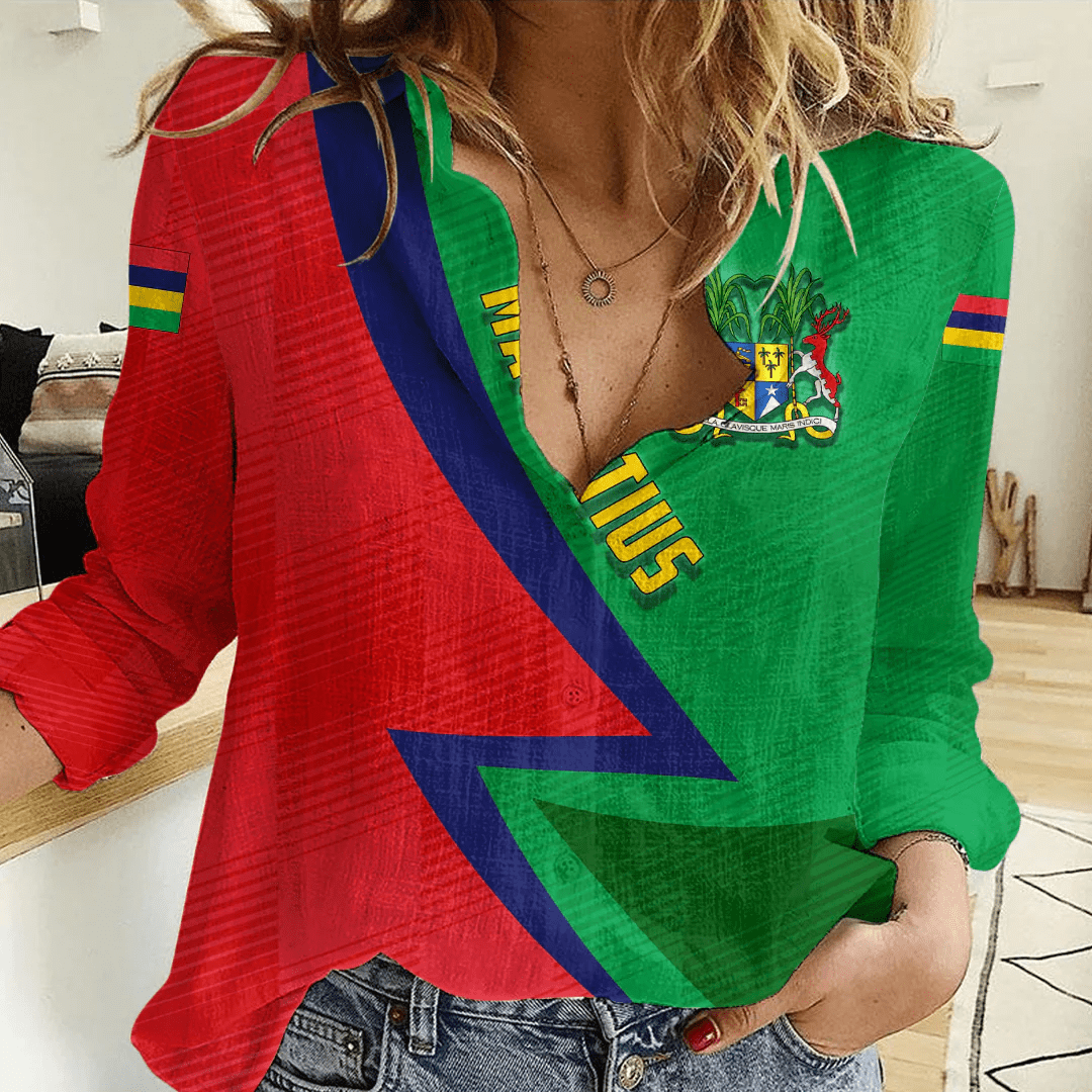 Clothing Custom Mauritius Sport Football Women's Casual Shirt